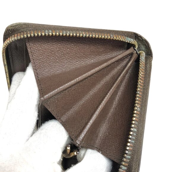Authentic Louis Vuitton Zippy Damier Ebene Leather Wallet jp170-111725 - Picture 15 of 16